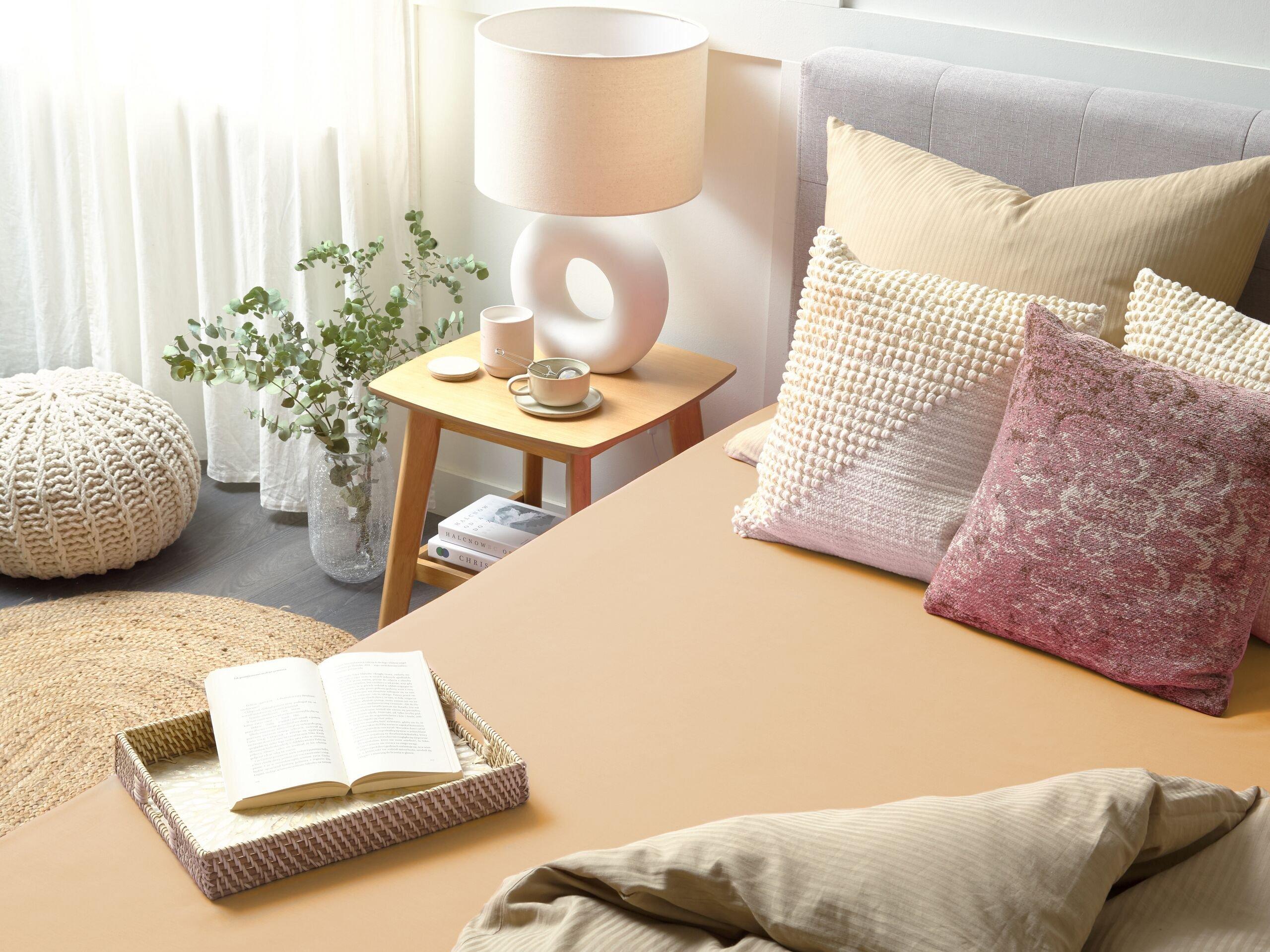 Beliani JANBU Baumwoll Spannbettlaken  