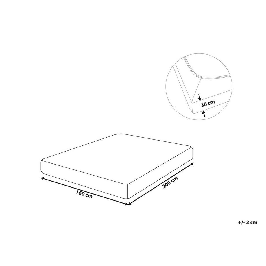 Beliani JANBU Drap Housse en Coton  