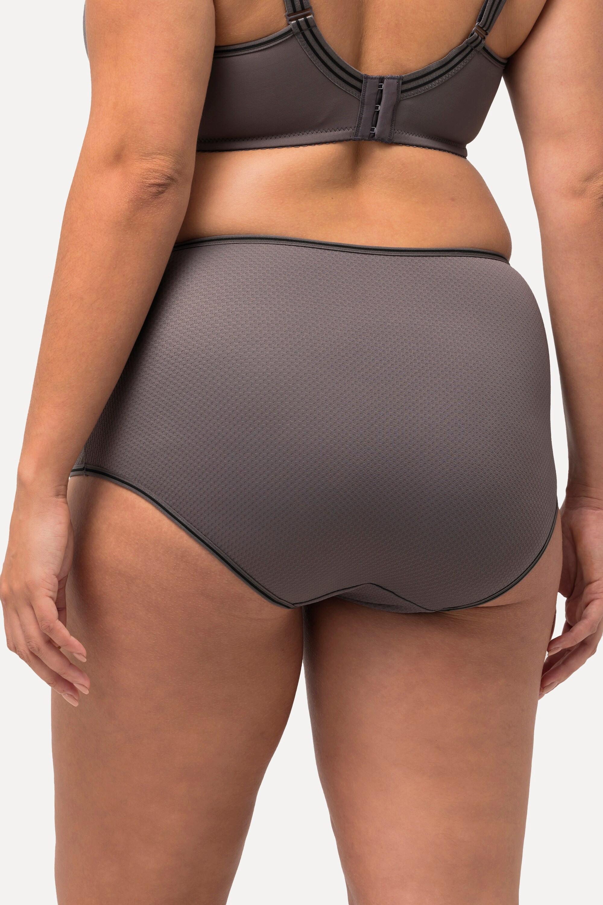 Ulla Popken Midislip Jacquard Muster Streifen  