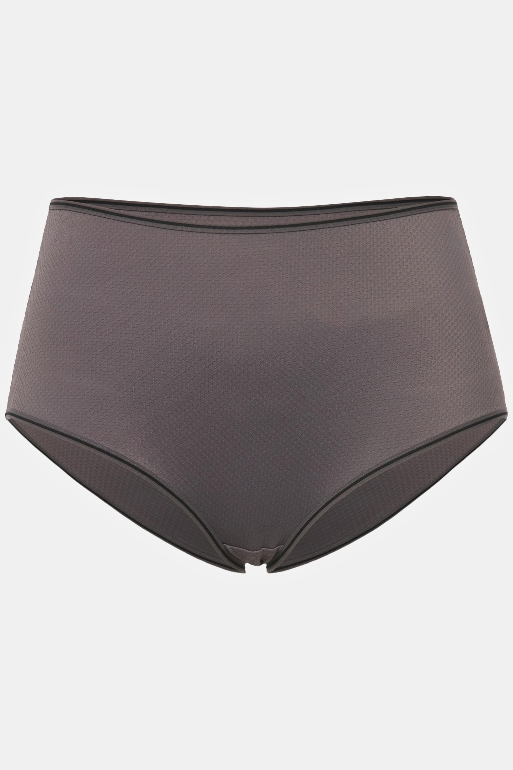 Ulla Popken Midislip Jacquard Muster Streifen  