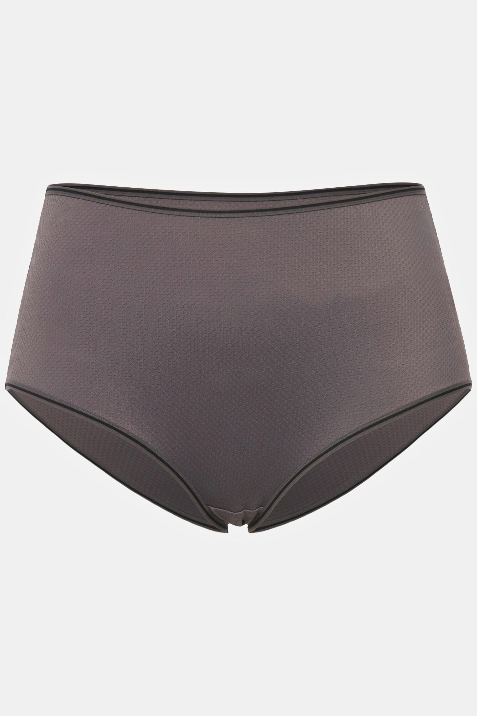 Ulla Popken Midislip Jacquard Muster Streifen  