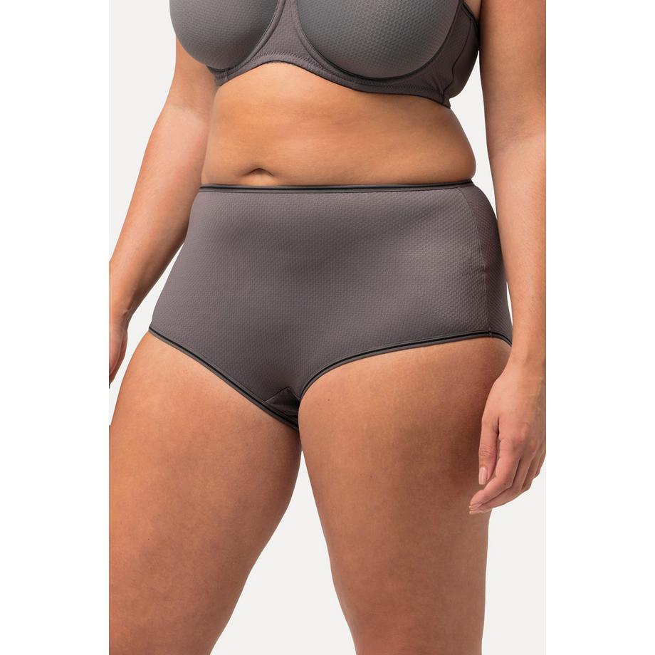 Ulla Popken Slip midi Fantasia Jacquard Righe  