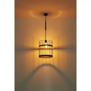 mutoni Lampe à suspension Halia métal noir mat 1xE27  