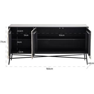 mutoni Sideboard Tetro silber 160  