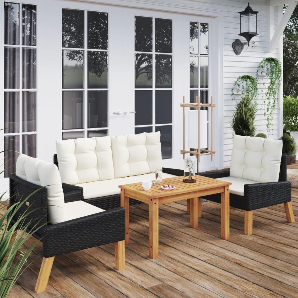 VidaXL Garten-lounge-set poly-rattan  