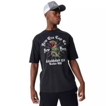Oversize-T-Shirt mit Schlangengrafik