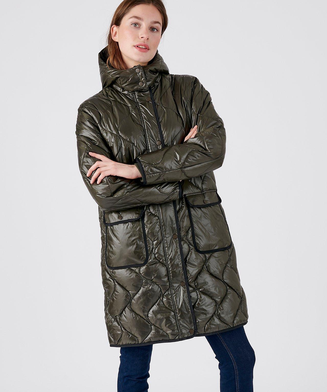 Damart  Maxi-Steppjacke, glänzend, mit Thermolactyl-Futter. 