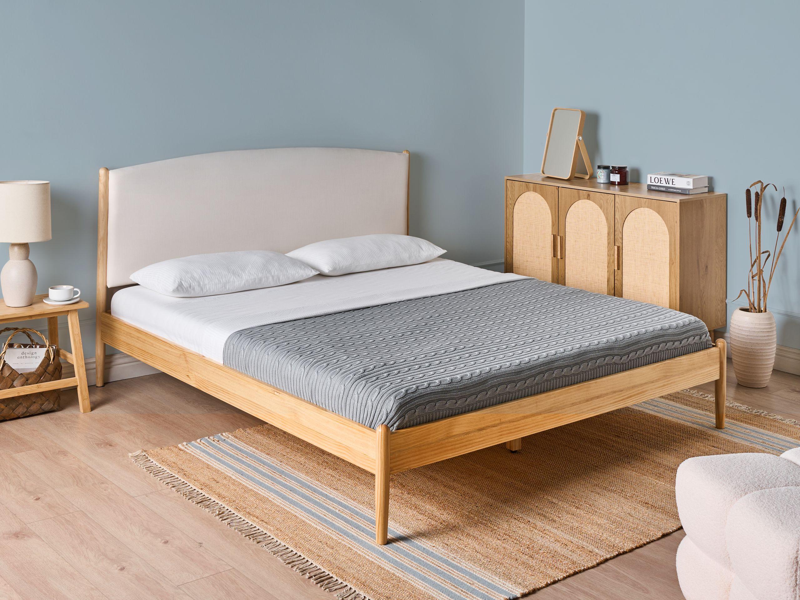 Beliani Letto en Legno di pino Minimalista CLAIRAC  