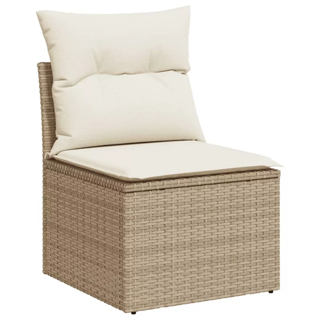 VidaXL - Gartensofa poly-rattan, One Size, Beige