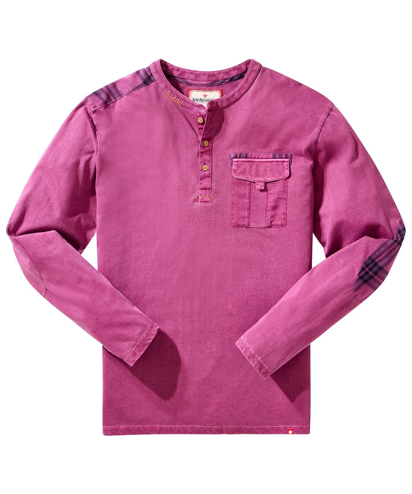 Joe Browns Henley Shirt mit Kontrastnähten  