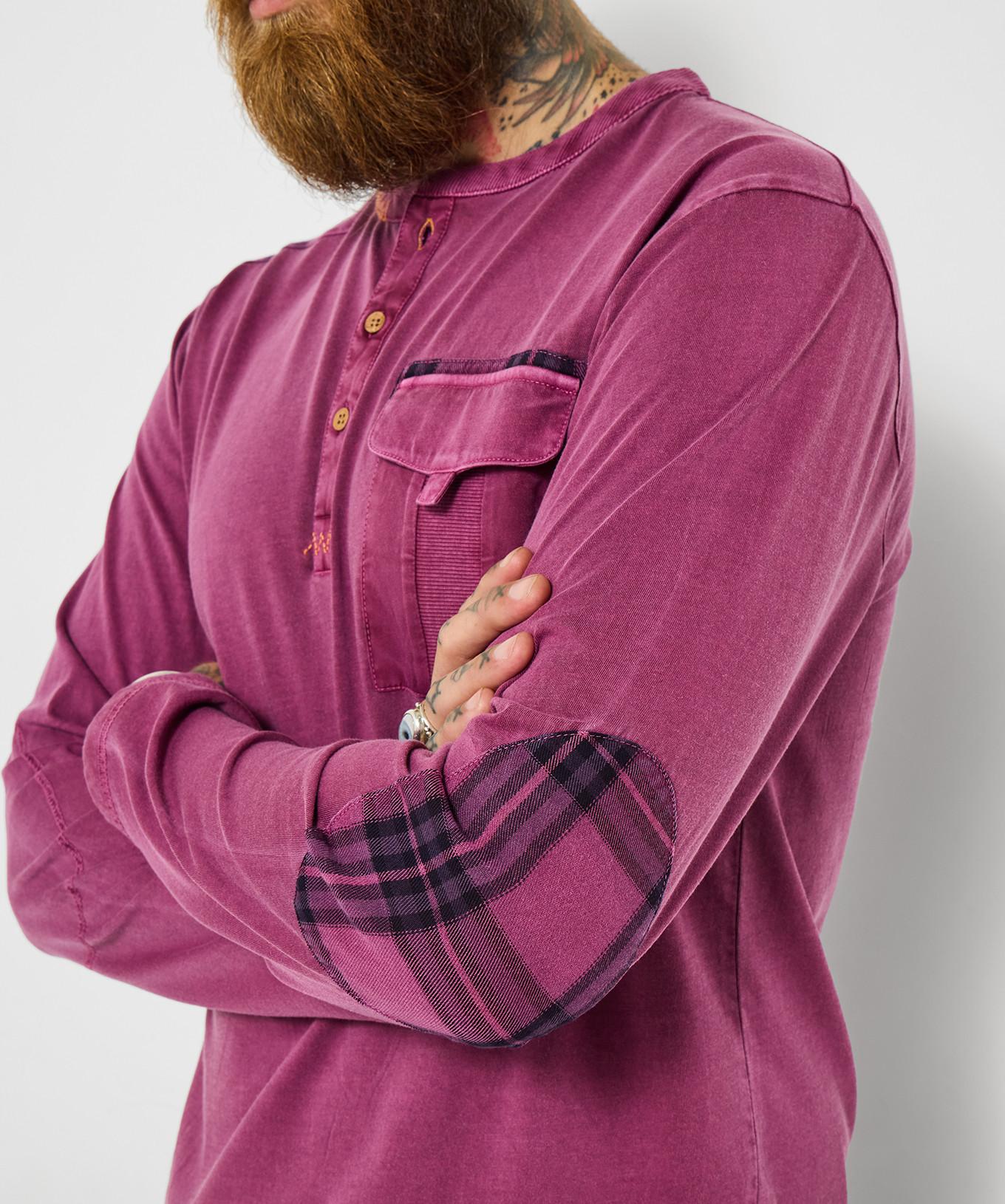 Joe Browns Henley Shirt mit Kontrastnähten  