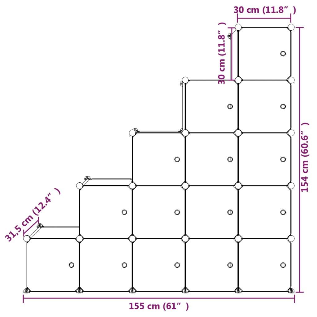 VidaXL Kinderschrank polypropylen  