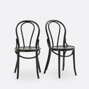 Lot de 2 chaises style bistrot