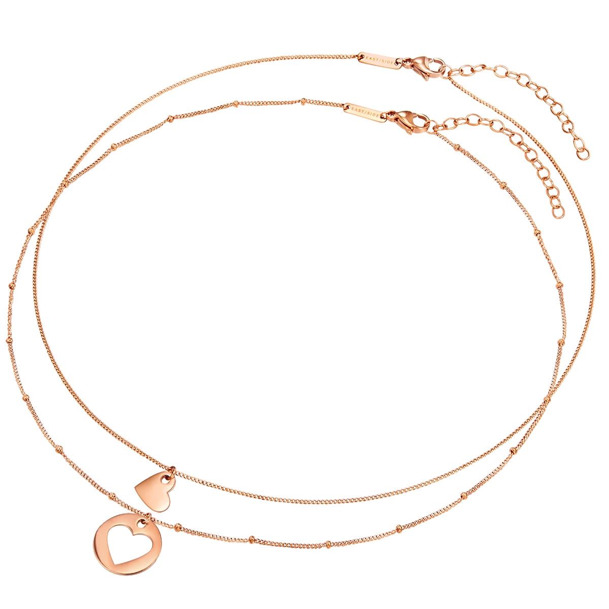 Eastside  Femme Collier en acier inoxydé Coeur 