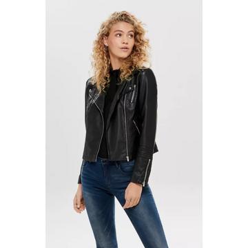 BIKER-KUNSTLEDERJACKE