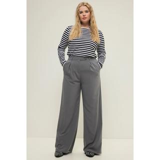 Studio Untold  Pantalon à taille haute et jambe large. Pinces, taille partiellement élastique 