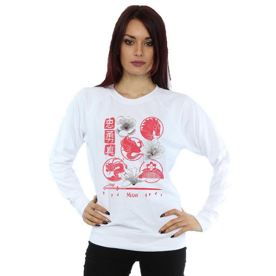 Disney Mulan Sweatshirt Imprimé Graphique  