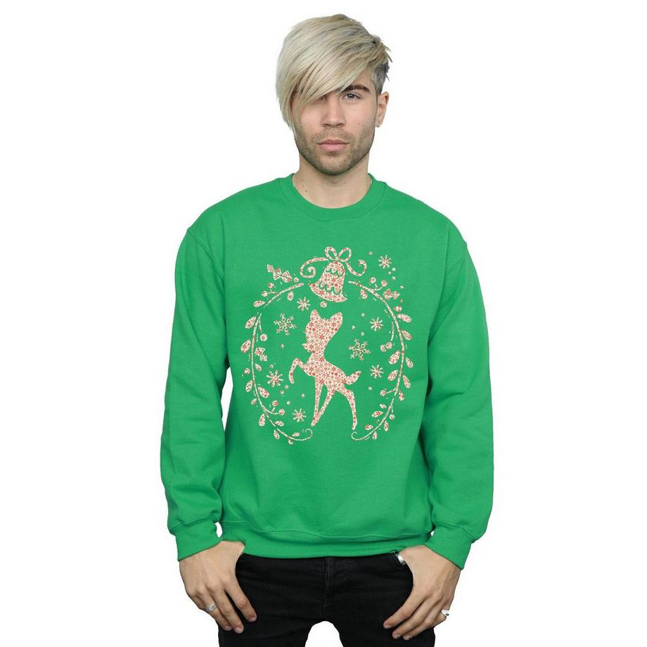 Disney Bambi Sweatshirt Couronne de Noël  