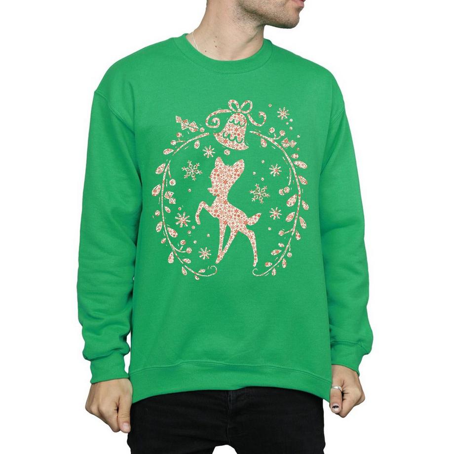 Disney Bambi Sweatshirt Couronne de Noël  