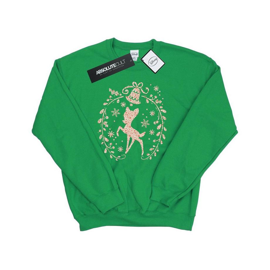 Disney Bambi Sweatshirt Couronne de Noël  