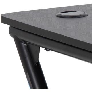 mutoni Table Ilario noir avec porte-gobelet 100x60  