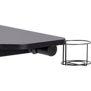 mutoni Table Ilario noir avec porte-gobelet 100x60  