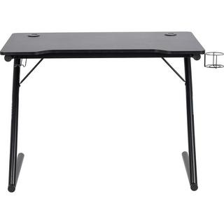 mutoni Table Ilario noir avec porte-gobelet 100x60  