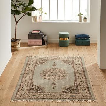 Tapis vintage en coton