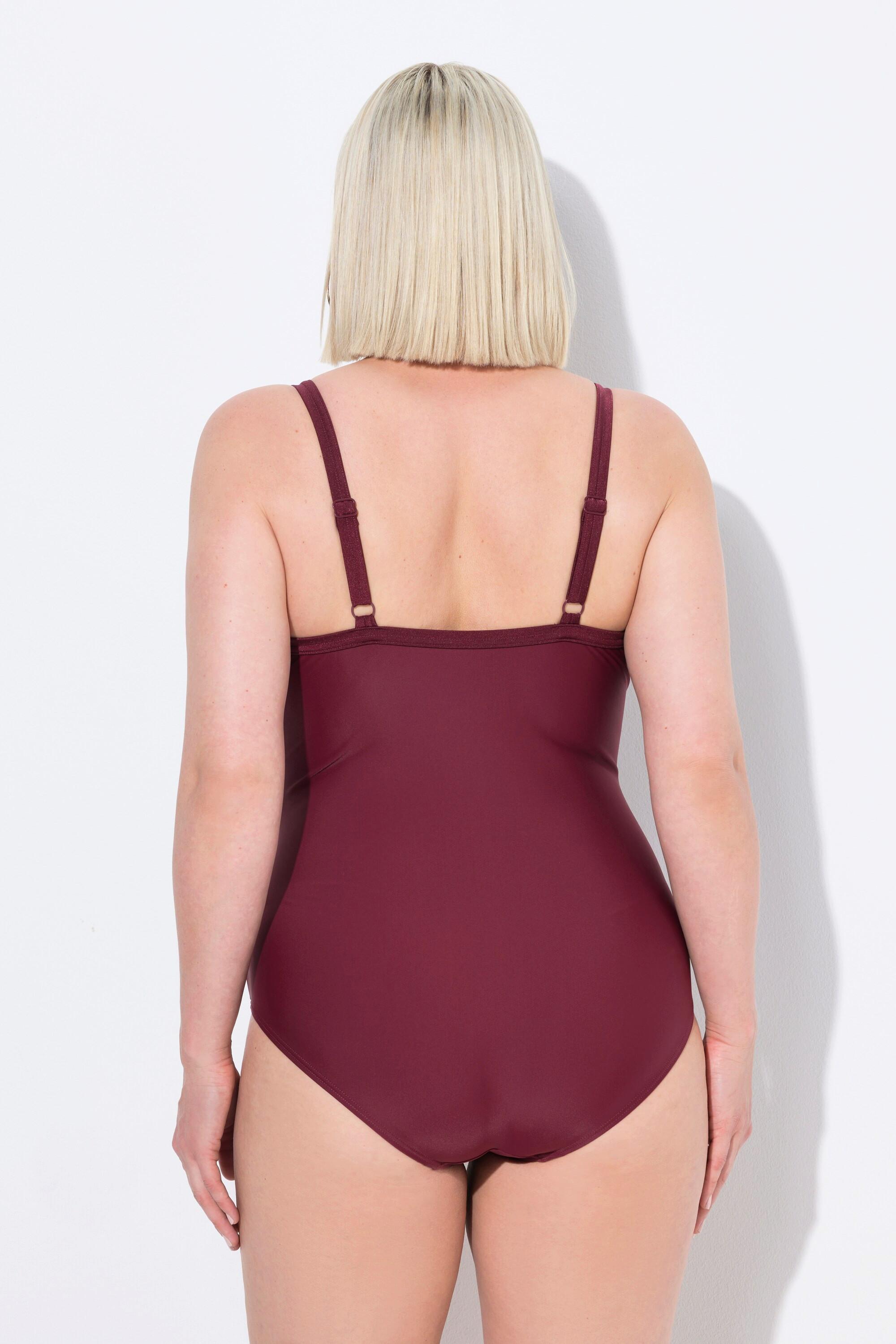 Ulla Popken Costume da bagno senza coppe spalline regolabili riciclato  