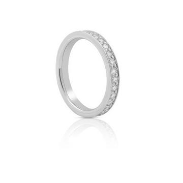 Mémoire Ring Diamant 1.00ct. Weissgold 750