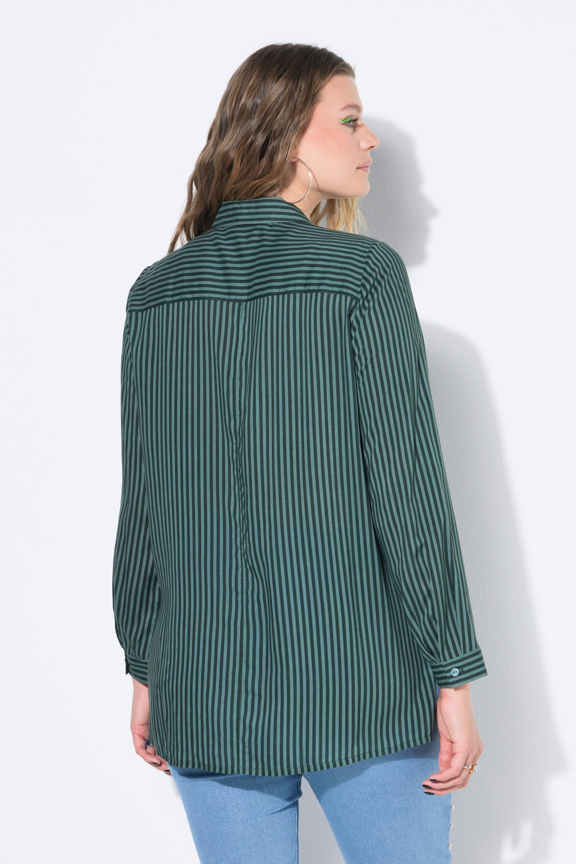 Studio Untold Gestreifte Boxy Fit Hemdbluse  