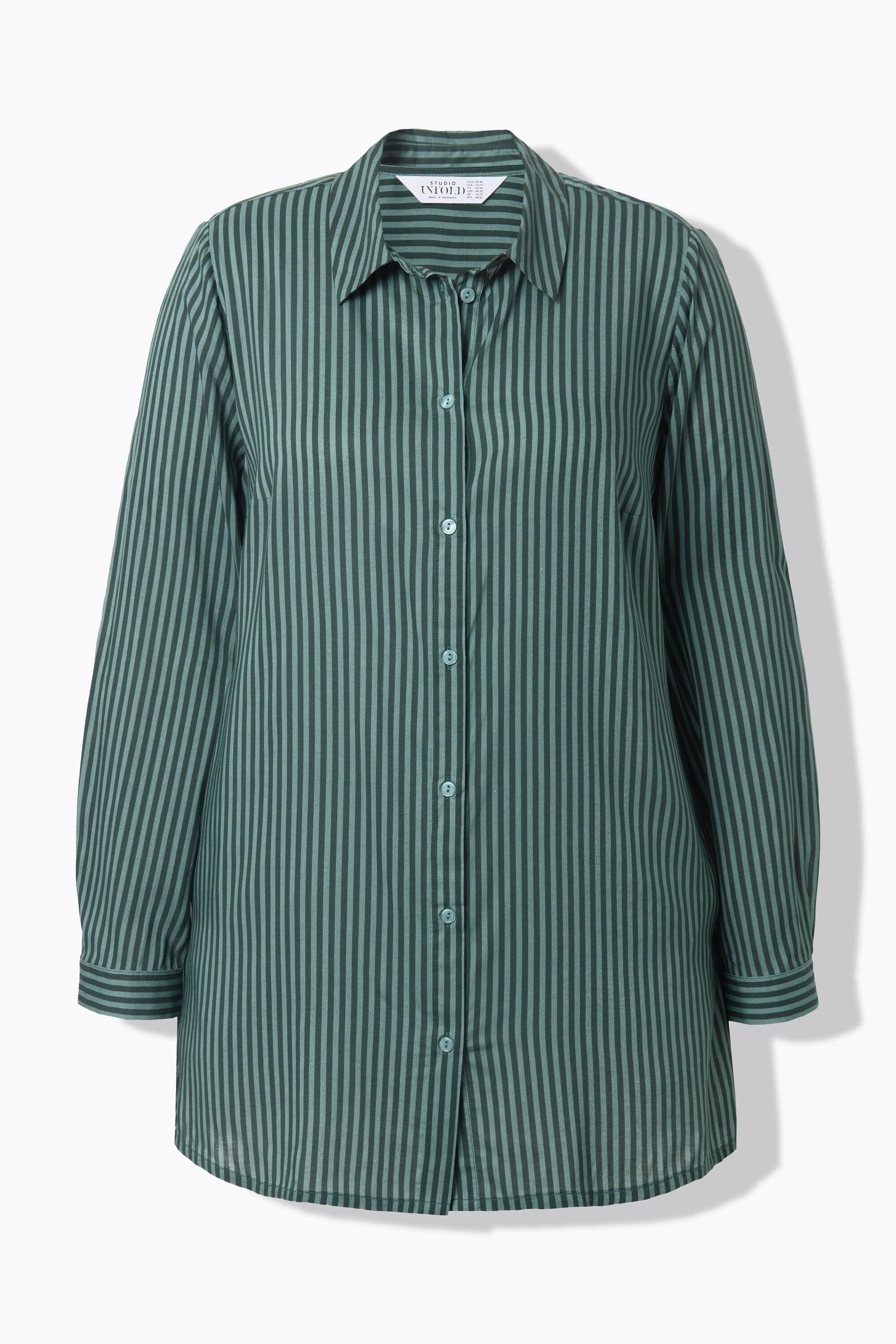 Studio Untold Gestreifte Boxy Fit Hemdbluse  