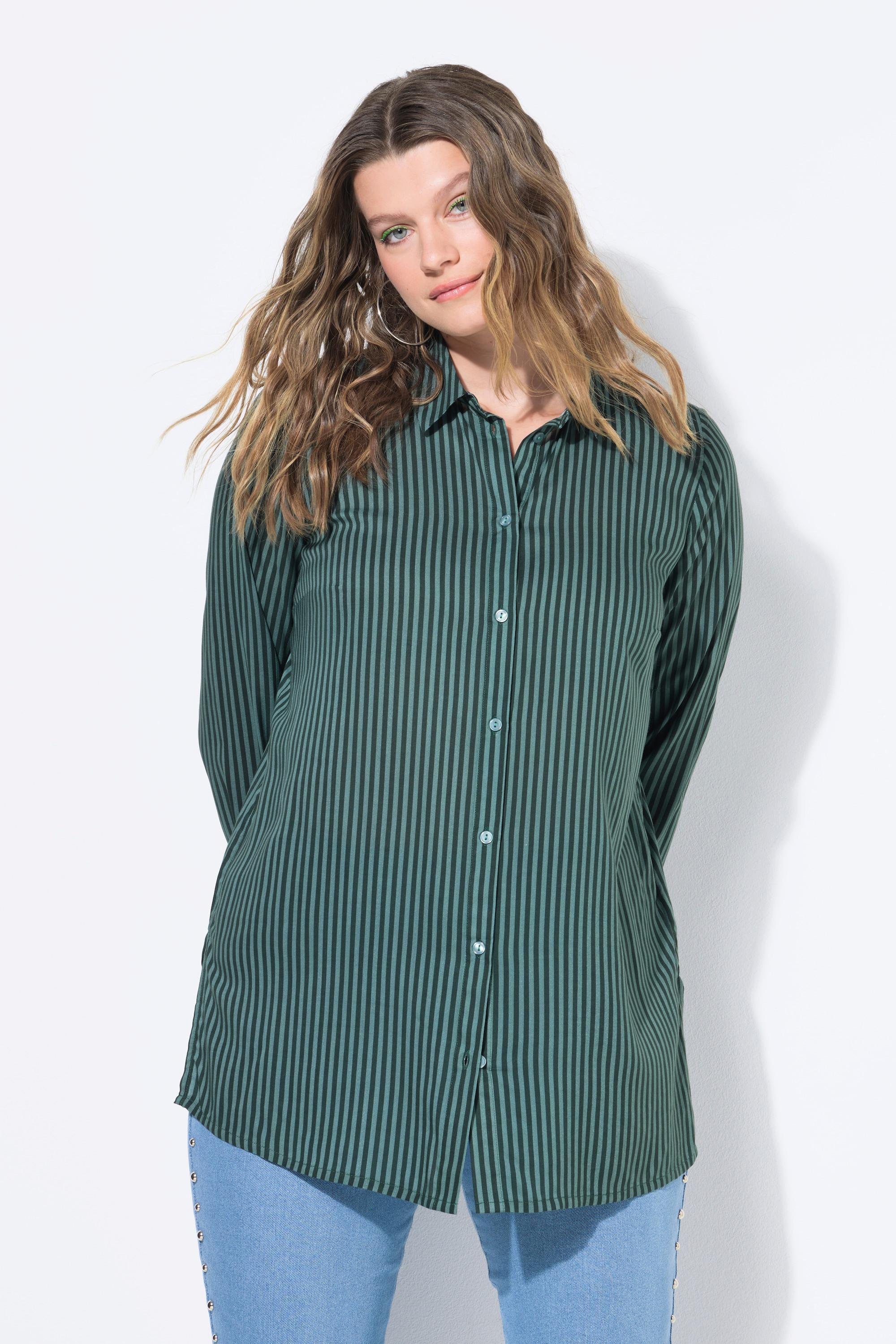 Studio Untold Gestreifte Boxy Fit Hemdbluse  