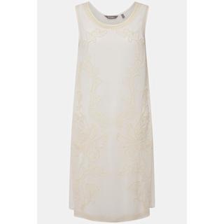 Ulla Popken Abito Doppio Strato Perline Linea A Senza Maniche  