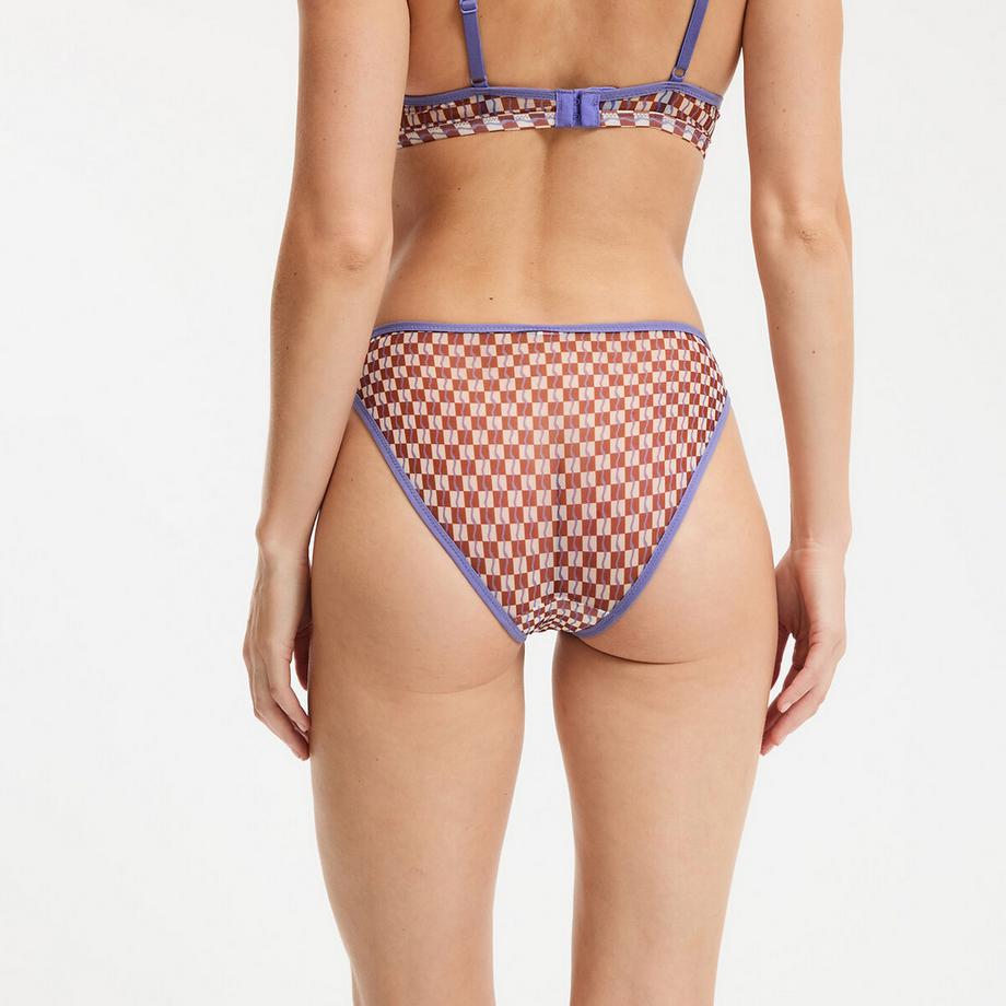La Redoute Collections Slip en tulle avec motif imprimé  