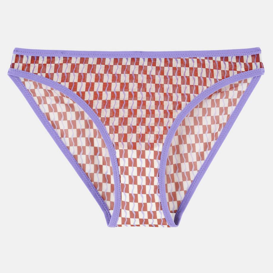 La Redoute Collections Slip en tulle avec motif imprimé  