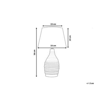 Beliani Lampe à poser en Porcelaine Traditionnel TORMES  