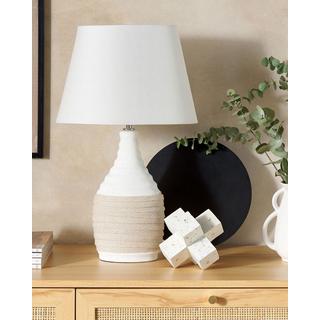 Beliani Lampe à poser en Porcelaine Traditionnel TORMES  