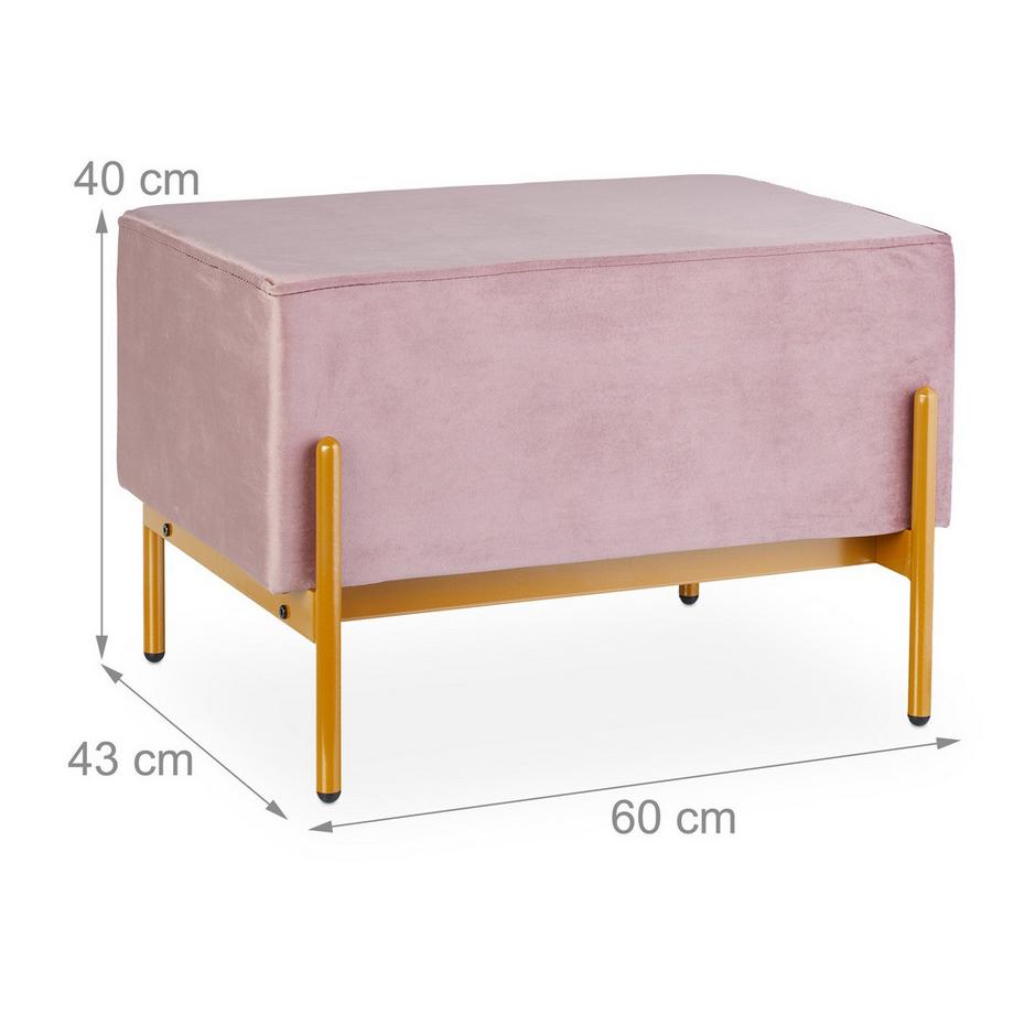 Northix Banc en velours  