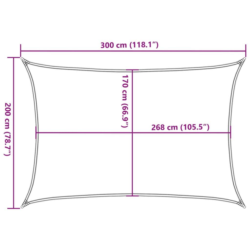 VidaXL Voile d'ombrage  