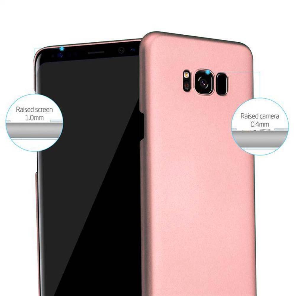 Cadorabo  Hülle für Samsung Galaxy S8 Hard Case in Metall Optik 