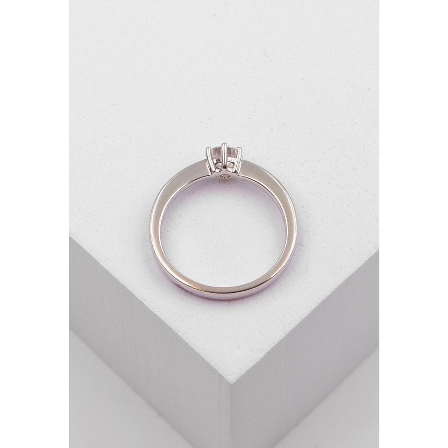 MUAU Schmuck  Bague Solitaire Diamant 0.40ct. or blanc 750 