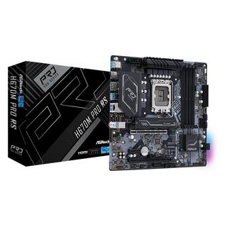 ASRock  H670M Pro RS Intel H670 LGA 1700 micro ATX 