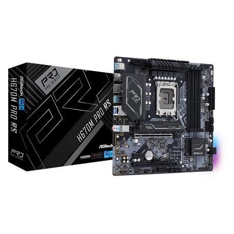 ASRock  H670M Pro RS Intel H670 LGA 1700 micro ATX 