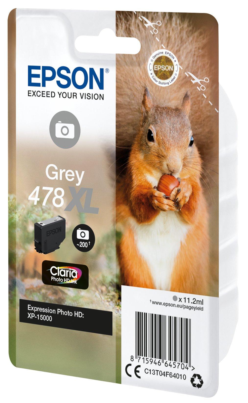 EPSON  Druckerpatrone T04F6, 478XL Original Grau 