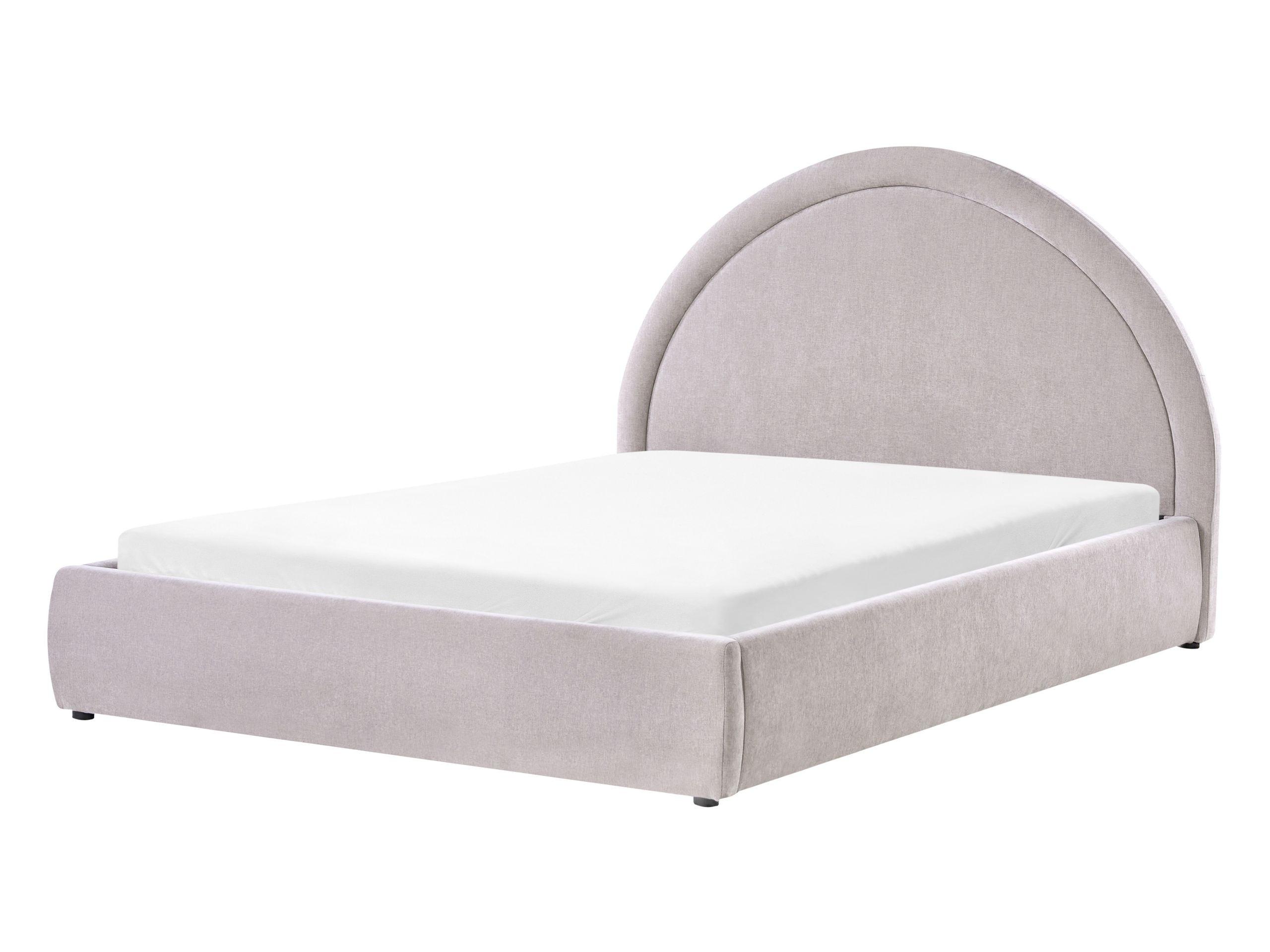 Beliani Bett mit Stauraum aus Stoff Modern MOUZON  