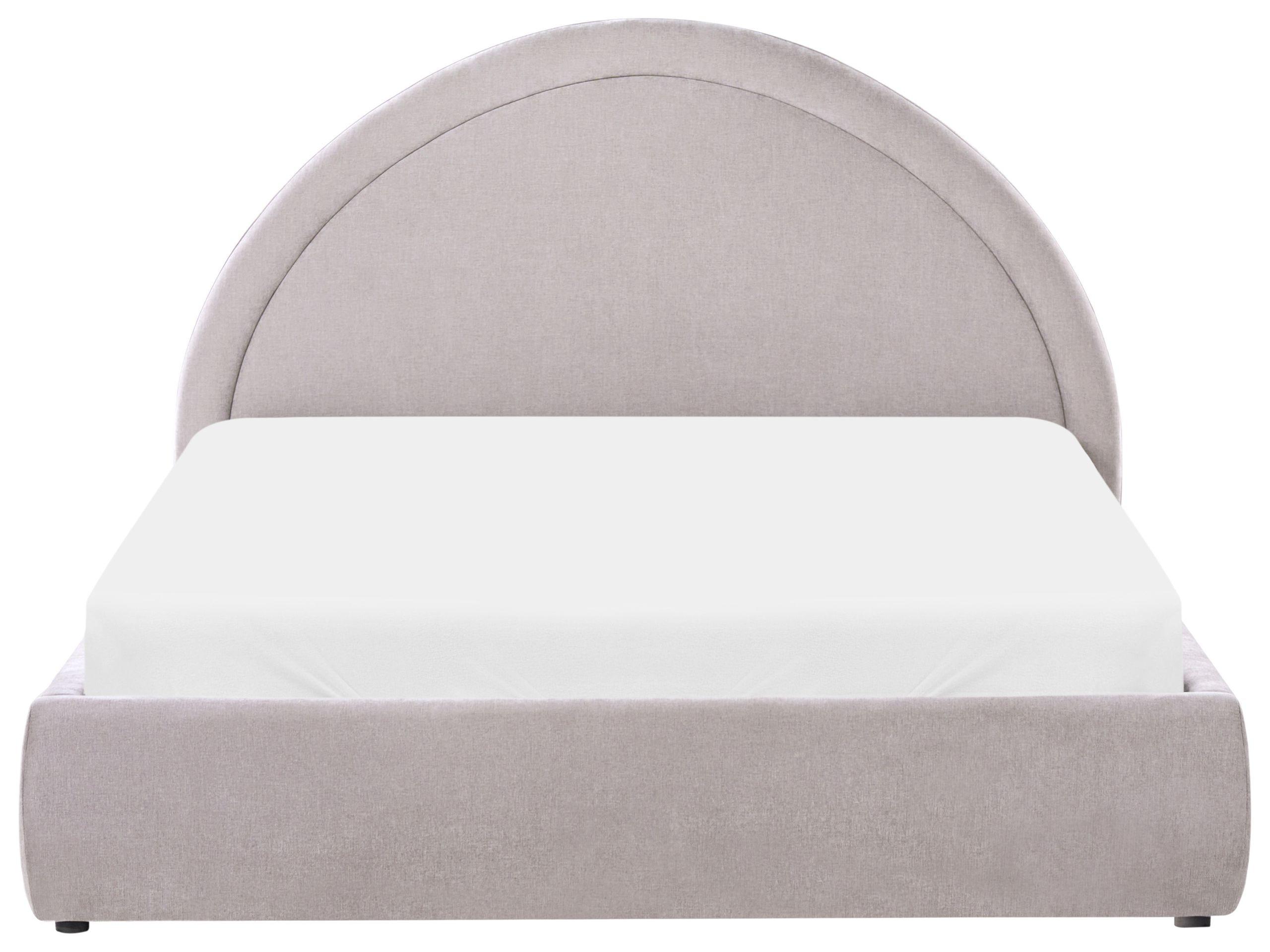 Beliani Bett mit Stauraum aus Stoff Modern MOUZON  