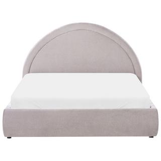 Beliani Bett mit Stauraum aus Stoff Modern MOUZON  