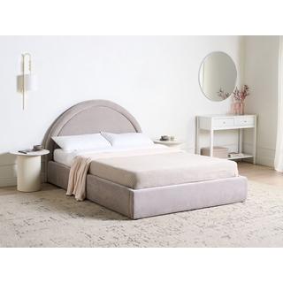 Beliani Bett mit Stauraum aus Stoff Modern MOUZON  