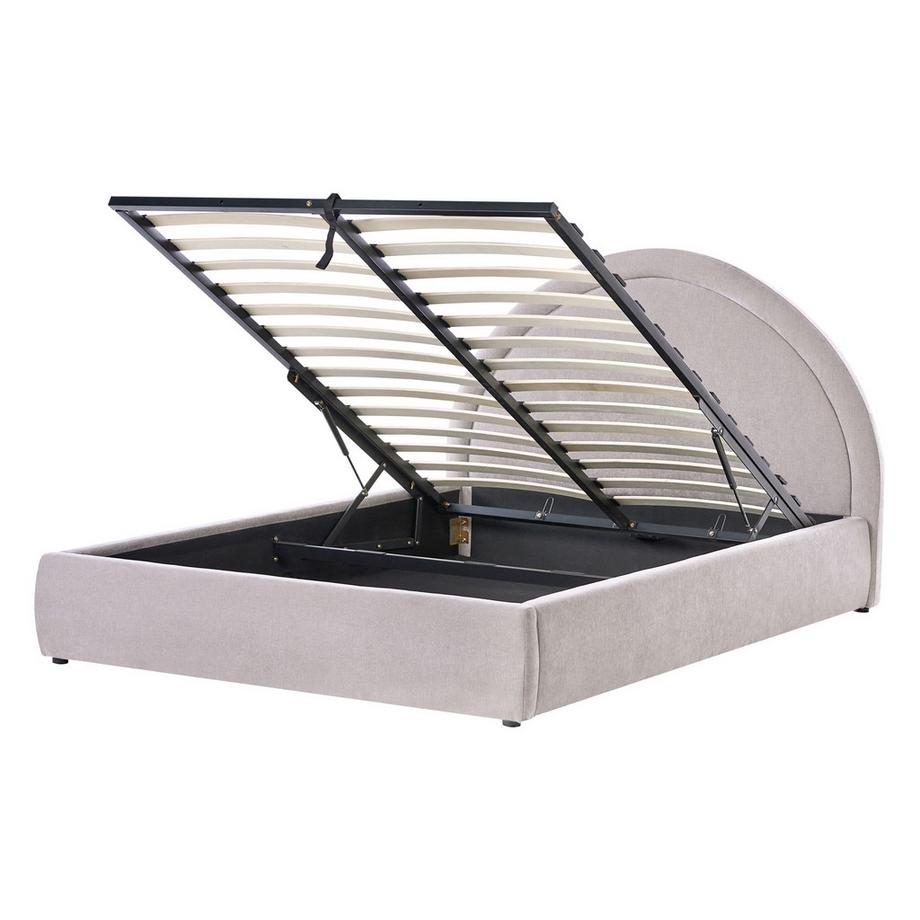 Lit ottoman en Tissu chenille Moderne MOUZON